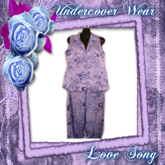 Undercover wear Other - UNDERCOVER WEAR LOVE SONG 2 PIECE PJ SET MEDIUM NW